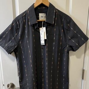 Katin Black Patterned Short Sleeve Shirt